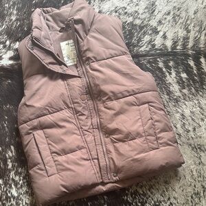 Brown Puffer Vest by Abercrombie Kids